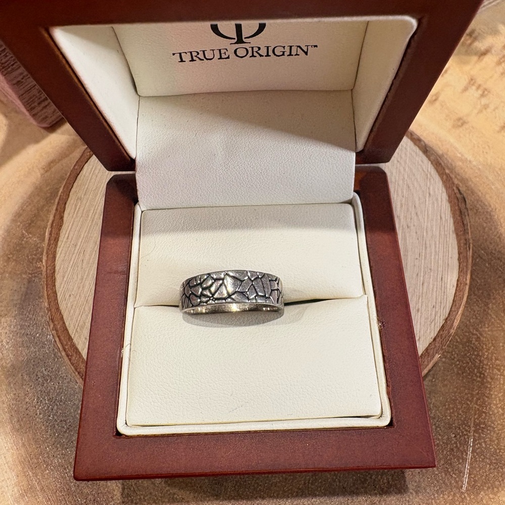925 Silver Textured Ring🩶